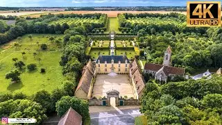 Castle of Brécy (Creully - France) - Drone footage Ultra HD 4K