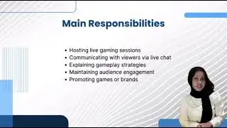 Presentation The Role of a Live Gaming Host in the Digital Entertainment Industry