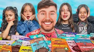 Misturamos 100 chocolates do MrBeast e criamos uma barra gigante!