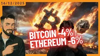 Bitcoin -4% 🔴 Ethereum -6% 🔴 Extr&eacute;mny strach graduje #BTC #krypotraňajky