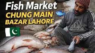 Fresh Fish cutting video Lahore Pakistan #subscribe # hardworking man