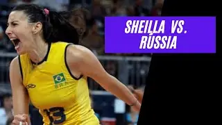 Atua&ccedil;&atilde;o hist&oacute;rica de Sheilla contra a R&uacute;ssia nas quartas de final das Olimp&iacute;adas de Londres