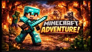 MINECRAFT | ZOMBIES AND SKELITONS AND BURNING TREES | WHAT A ADVENTURE