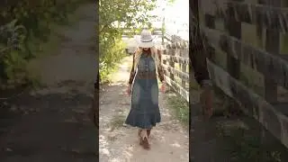 Western Chic Outfit Inspo | Country Cowgirl Style | Fringe Boots & Denim Halter Dress