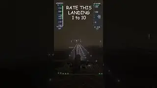 This A320 Night Landing in Heavy Rain Felt Sketchy 😬