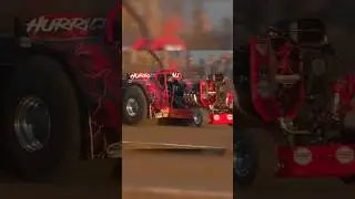 Slippery start for Hurricane Hali at OSTPA Morrow County fair 2025. #tractorpulling #truckpulling