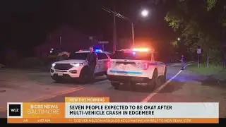 Seven injured, expected to be okay after Edgemere crash