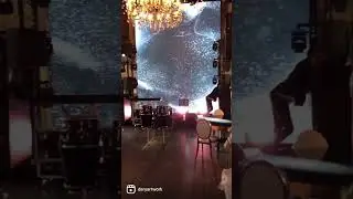 Монтаж декораций. Юбилей 