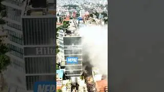 Nepal corruption protest Hilton hotel fire 🔥#trending #viralvideo #nepal #free #viral #corruption