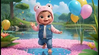 Baby Frog New Year Pond Adventure | Fun Animal & New Year Nursery Rhyme for Kid | Baby Learning Song