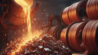 Incredible Process !  Scrap motor Stators into Ultra Shiny Copper Wire ( Amazing process)