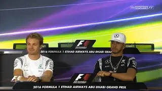 Rosberg and Hamilton Last Press Conference. AD 2016