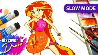 MLP equestria girls (#rainbowrocks) sunset shimmer drawing