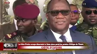 La C&ocirc;te d'Ivoire occupe d&eacute;sormais la 3&egrave;me place parmi les arm&eacute;es d'Afrique de l'Ouest