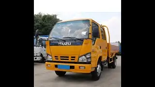 Isuzu 3.5 ton double cab flatbed truck with Isuzu engine 4KH-TCG40