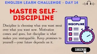Learn English Through Story | Master Self-Discipline & Transform Your Life | Day-14