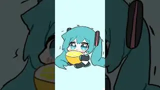 Chibi Miku #shorts #miku #kawaii #anime #animation #fypyoutube #hatsunemiku #japan #cute #vocaloid