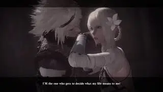 Nier Replicant v1.22: Cinematic - Ending E (Memory Data Hook Final Boss Fight)