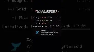 Trader lost 1.5M on $LIBRA #libra #solana #memecoin #rugpull