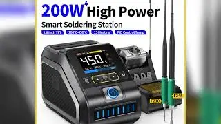 #FNIRSI DWS-200 Rework Soldering Station 200W Power C210/C245 Handle with Soldering Helping Hand Re