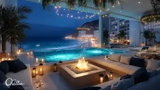 Late Night Pool Lounge | Chillout Music for Relaxing by the Fireplace - Deep House Mix