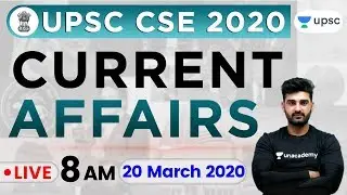 Daily Current Affairs 2020 in Hindi by Sumit Sir | UPSC CSE 2020 |20 Mar 2020 The Hindu, PIB for IAS