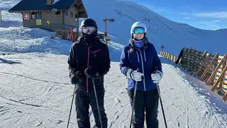 Skiing Peak 6 at Breckenridge, January 2024