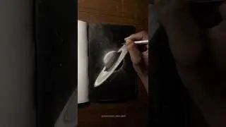 Charcoal Space drawing | charcoal art #art #artshorts #charcoaldrawing #sketch #sketchbook #space