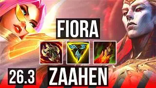 FIORA vs ZAAHEN (TOP) | Good KDA: 16/1/3 | EUW Diamond | 26.3