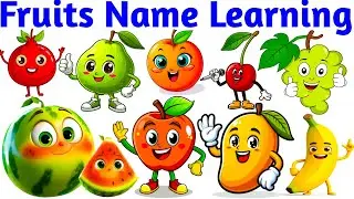 Many fruit name learning hindi and English medium ||kids 🤑education video learning hindi medium s