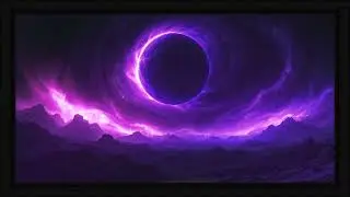 TV Screensaver - Space - Purple - Sci-fi Inspired - Set to Music - 30 mins