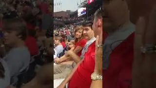 Hilarious kid shoves face in funnel cake!