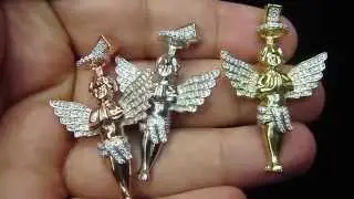 Custom Crown Angel Lab Diamond By Master of bling Item no : BP285