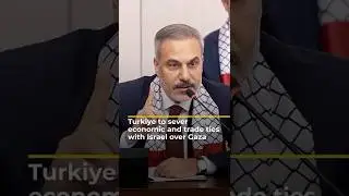 Turkiye to sever economic and trade ties with Israel over Gaza | AJ #shorts