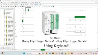 Set-Reset and Rising & Falling Edge Trigger Switch in Delta PLC