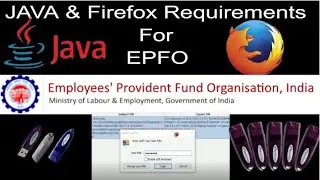 Java and Firefox setup and settings for epfo approval online