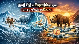 Woolly Rhinoceros Extinction Mystery | ऊनी गैंडे क्यों विलुप्त हुए? Climate Change या Hunting?