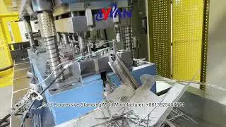 Two cavity deep drawing die maker #doorhingemold #hingemachinery #molddesign #formingdies
