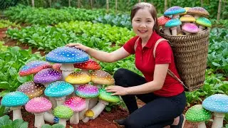 Harvesting Winter Oyster Mushroom Goes To Market Sell, Collecting 1000+ Chicken Eggs & Export