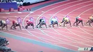 Men's 100m semi final 1 gatlin 9.82