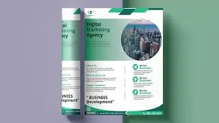 How to Corporate Flyer Design tips & techniques Tutorial in Illustrator CC 2022