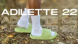 &laquo;Поддельные шлепанцы Yeezy от Adidas&raquo; Adilette 22 пешком и обзор