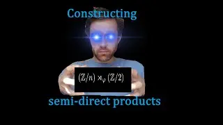 Constructing semi direct products by hand