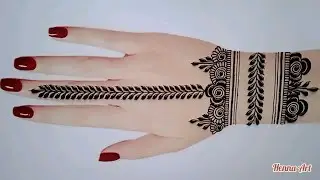 Simple & Elegant Back Hand Mehndi Design | Easy Henna Art for Beginners