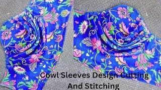Latest Cowl Sleeve Design Cutting & Stitching | Blouse Cowl Sleeve Step by Step | Easy tutorial ✂️