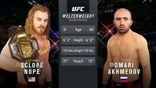 Making my 18th Welterweight title defense against Omari Akhmedov on Legendary in UFC 4