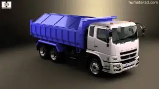 Mitsubishi Fuso Super Great Dump Truck 3-axle 2015 3D model by 3DModels.org