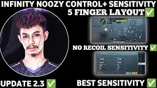 BEST SENSITIVITY MVP PMPL SEA PUBG MOBILE 2.3 !! NEW SENSITIVITY AND LAYOUT INFINITY NOOZY 5 FINGER