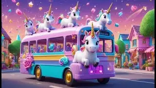 The Unicorns on the Bus | Magical Song for Kids | Fantasy Ride Nursery Rhyme