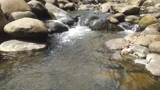 Babbling River Over the Rocks: Relaxing Your Mind, Effective in Relieving Fatigue and Stress